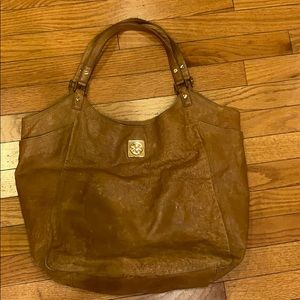 Tory Burch brown leather shoulder bag